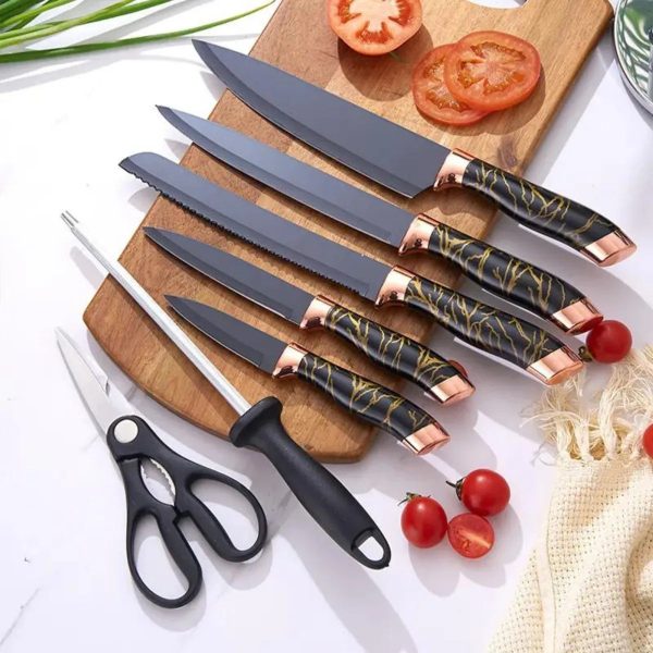 Jogo de Facas Gourmet 9 Peças Inox + Amolador (PROMOÇÃO) - Imagem 8