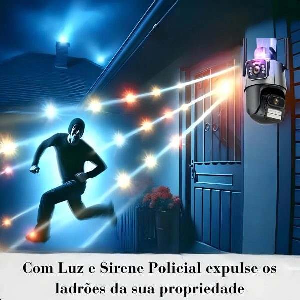 Câmera de Segurança 4K Lente Dupla com Sirene (PROMOÇÃO) - Imagem 7