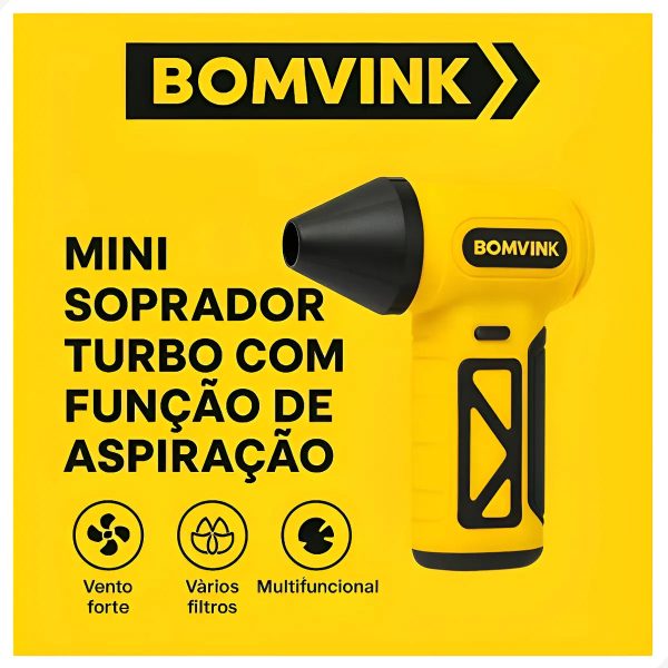 Mini Soprador e Aspirador Portátil Sem Fio Potente (PROMOÇÃO) - Imagem 3