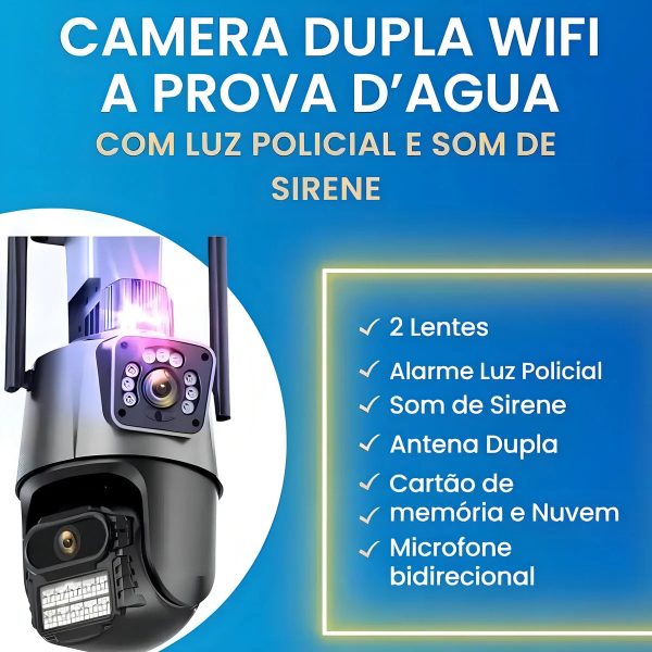 Câmera de Segurança 4K Lente Dupla com Sirene (PROMOÇÃO) - Imagem 14