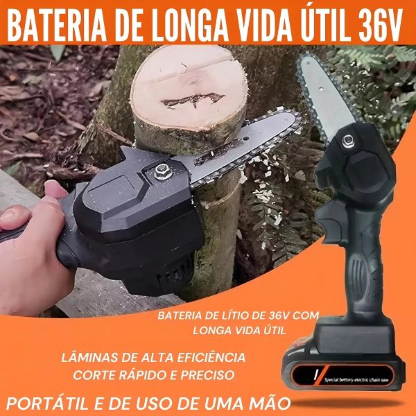 Mini Motosserra Elétrica Recarregável (PROMOÇÃO) - Imagem 8