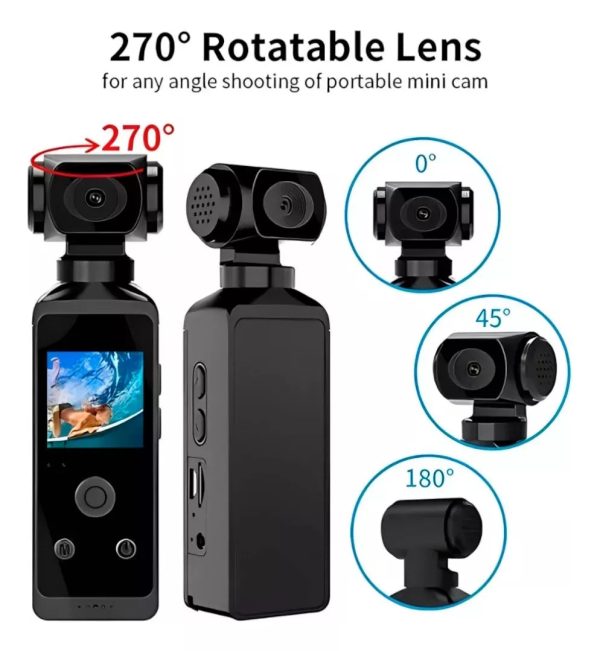 Câmera Pocket 360° HD com Tela LCD 1.3" (PROMOÇÃO) - Imagem 3