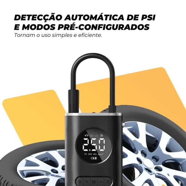 Mini Compressor Digital Portátil para Carros, Motos e Bicicletas (PROMOÇÃO) - Imagem 6